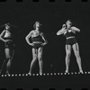 Joel Grey and ensemble dancers in the stage production Cabaret