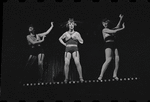 Joel Grey and ensemble dancers in the stage production Cabaret