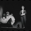 Joel Grey and unidentified in the stage production Cabaret