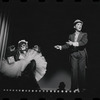 Joel Grey and unidentified in the stage production Cabaret