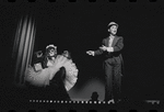 Joel Grey and unidentified in the stage production Cabaret