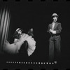 Joel Grey and ensemble in the stage production Cabaret