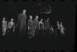 Edward Winter, Lotte Lenya, Jack Gilford, Jill Haworth, Bert Convy, Joel Grey and Peg Murray in the stage production Cabaret
