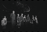 Edward Winter, Lotte Lenya, Jack Gilford, Jill Haworth, Bert Convy, Joel Grey and Peg Murray in the stage production Cabaret