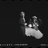 Joel Grey and unidentified in the stage production Cabaret