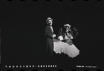 Joel Grey and unidentified in the stage production Cabaret