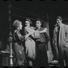 Lotte Lenya, Peg Murray, Bert Convy and unidentified in the stage production Cabaret