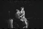 Jill Haworth and unidentified in the stage production Cabaret