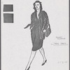Costume sketches by Florence Klotz for the original Broadway production of Roza