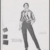 Costume sketches by Florence Klotz for the original Broadway production of Roza