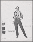 Costume sketches by Florence Klotz for the original Broadway production of Roza