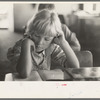 Child studying in school, Southeast Missouri Farms