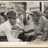 Farmers conversing, Caruthersville, Missouri