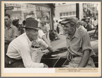 Farmers conversing, Caruthersville, Missouri