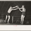 Start of an amateur boxing match, Rayne, Louisiana