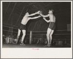 Start of an amateur boxing match, Rayne, Louisiana