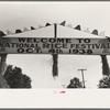 Banner of welcome to National Rice Festival, Crowley, Louisiana