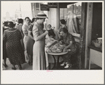 Sandwiches for sale by local organization, National Rice Festival, Crowley, Louisiana