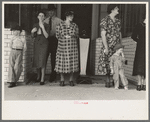 Spectators waiting for parade, National Rice Festival, Crowley, Louisiana