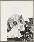Queen and attendant on float, National Rice Festival, Crowley, Louisiana