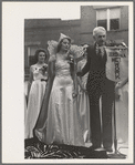 Introducing the Queen to the radio audience, National Rice Festival, Crowley, Louisiana