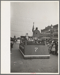 Float of the state of Louisiana drawing attention to the public welfare tax, National Rice Festival, Crowley, Louisiana