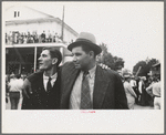 Two men at National Rice Festival, Crowley, Louisiana