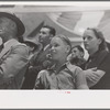 Group of people watching magician, state fair, Donaldsonville, Louisiana