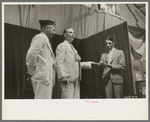 Magician giving performance, state fair, Donaldsonville, Louisiana
