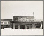 Storefront with seafood sign, Crowley, Louisiana