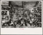 Automobile parts at junkyard near Abbeville, Louisiana