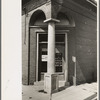 Entrance closed bank, Scott, Louisiana