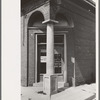 Entrance closed bank, Scott, Louisiana