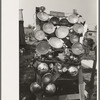 Display of headlights at junkyard, Abbeville, Louisiana