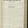 The Reform advocate