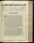 The Reform advocate