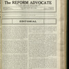 The Reform advocate