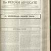 The Reform advocate