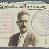 Passport photograph of Attilio Piccirilli 