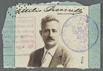 Passport photograph of Attilio Piccirilli 