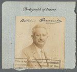 Passport photograph of Attilio Piccirilli