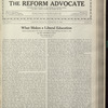 The Reform advocate