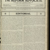 The Reform advocate