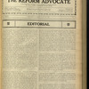 The Reform advocate