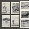 Scrapbook page with photographs from the beach