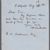 Letter to George P. Putnam