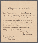 Letter to Dix & Edwards