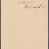 Letter to Dix & Edwards