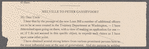 Letter to Dix & Edwards