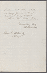 Letter to James Grant Wilson
